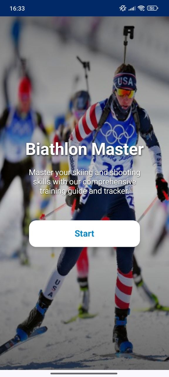 Biathlon Master start screen